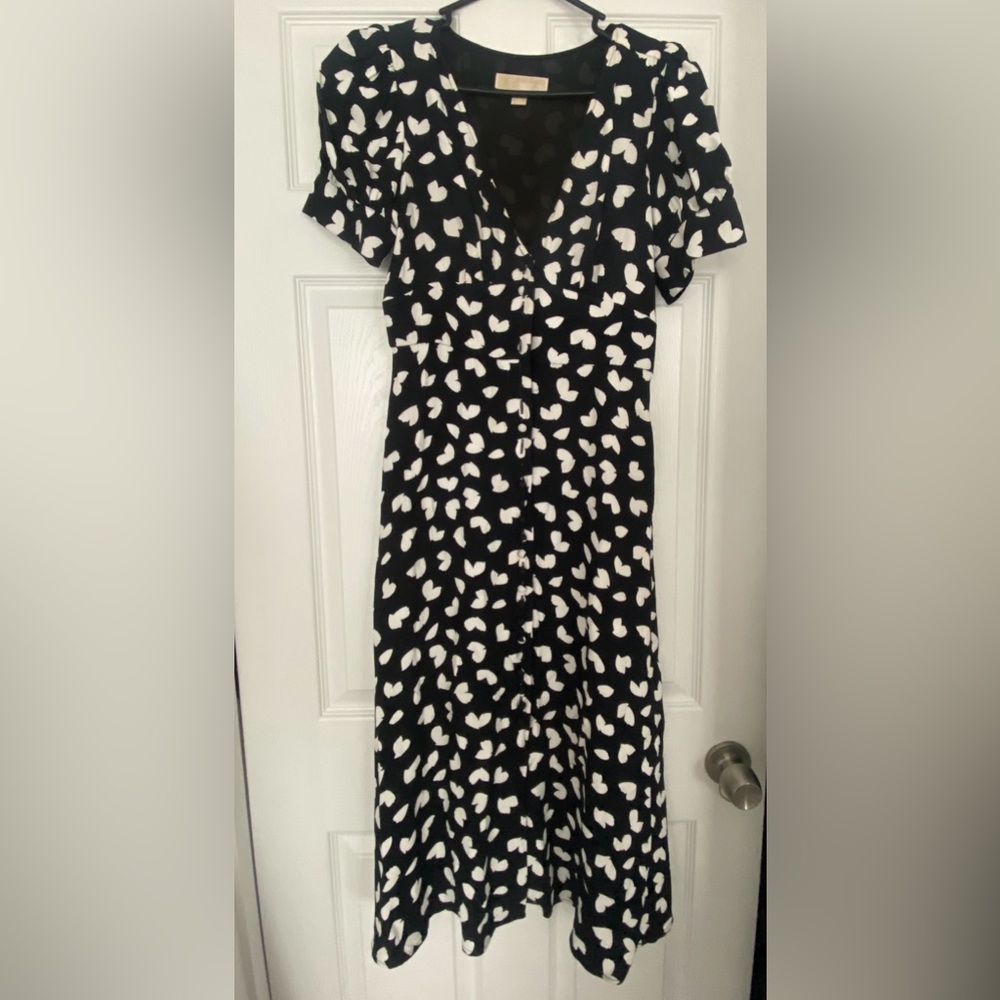 MK button ankle dress